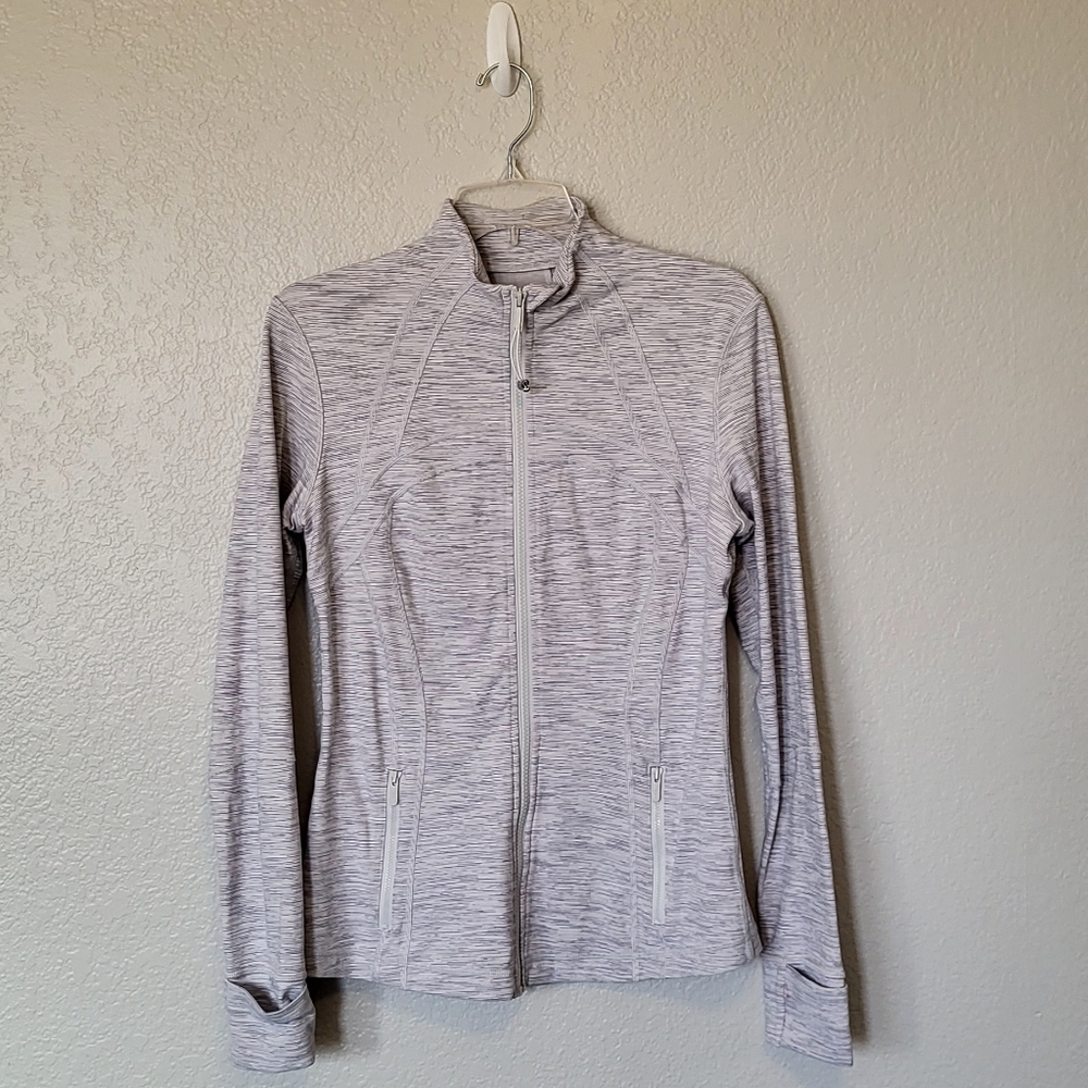 Lululemon Gray Zip-Up Athletic Jacket